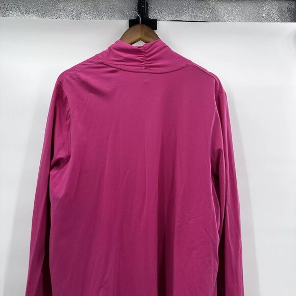 Talbots Cardigan Sweater Womens 2X Pink Open Light Weight Casual Layering - Picture 5 of 9
